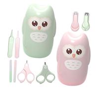 RORPOIR 2sets Unghie Per Kit Con Forbicine e Tagliaunghie Inossidabile Custodia e Neomamme