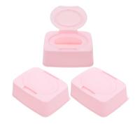 RORPOIR 3 Pezzi Porta Salviette Umidificate Riutilizzabile Dispenser Compatto per Salviettine Morbide e Umide Contenitore Salvaspazio e Portatile per Viaggi Mantiene Freschezza e