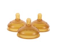 RORPOIR 3 Pz ciuccio in silicone sostituzione del biberon alimentazione del latte per bambini a flusso lento per biberon tettarelle per biberon Gel di silice Brown