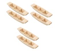 RORPOIR 3 Set Piccola Barca Giocattolo in Legno Accessori per Barche Conchiglia Navi Cameretta Culla Cam Ornamento per Barca Artigianale in Legno Mini Barca in Legno di Legno 2 Pezzi * 3