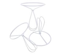 RORPOIR 3pezzi Clip per Paralume in Metallo Staffa per Portalampada Kit per Paralume Fai da Te Accessori per Illuminazione Parte di Lampade Anello per Adattatore per Clip per Portalampada