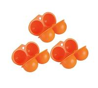 RORPOIR 3pezzi Portatile Contenitore Per Uova Scatola Per Uova Da Picnic Comoda Custodia Per Conservazione Colori Casuali Perfetta Per Campeggio e Viaggi