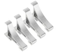 RORPOIR 4 Ganci in Alluminio Per Frigorifero E Congelatore Staffa Di Ricambio Per Mensola Per Frigorifero E Mobiletto Per Birra