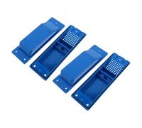 RORPOIR 4 Pezzi Accessori per Ventilatore per Contenitore in Plastica Blu, Screen Vent e Louvered Vent Cover, per Cabinet e Garage, Installazione Facile, Funzione di Sfiato per Bin