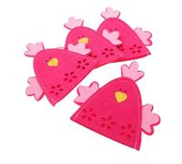 RORPOIR 4 Pezzi Ornamenti Pasquali Borsa Riutilizzabile Borse Di Stoccaggio Riutilizzabili Borsa Delle Uova Decorazioni Per Feste Primaverili Porta Uova Di Pasqua Stoffa Rosy
