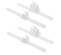 RORPOIR 4 Pezzi Sollevatore sponda letto ferramenta per sponde del letto staffe del telaio staffa connettore per mobili White