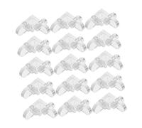 RORPOIR 40 Staffe Angolari A Forma Di L in Acrilico Morsetti Di Fissaggio Per A 90 Gradi Per Supporto Angolare Per Cassetti