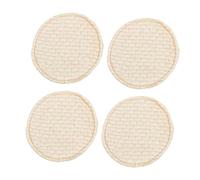 RORPOIR 4pezzi Coppette Assorbilatte Cotone Naturale Pad Assorbenti Lavabili Per Neomamme Design Antiscivolo Per Allattamento e Post Parto