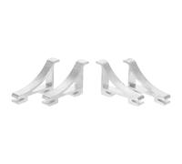 RORPOIR 4pezzi Ganci in Metallo Per Ripiani Del Frigorifero Clip Di Supporto Per Ripiani Del Congelatore Commerciale Staffe Per Di Mobili in Metallo Accessori Multiuso Per Frigoriferi e Co