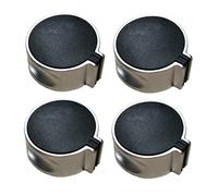 RORPOIR 4pezzi Manopole Per Piano Cottura Gas Lega Di Zinco Pulsante Metallico Resistente Per Accensione e Spegnimento Accessori Per Cucina