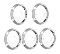 RORPOIR 5 Pezzi Base Per Manopola Interruttore Fornello a Gas in Plastica Abs Finitura Elettrolitica, Manopole Di Ricambio Per Grill e Barbecue, Compatibili Piano Cottura e Forno Da Cucina