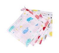 RORPOIR 5pezzi Panno Per Ragazzo Ragazza Ragazza in Cotone Di Asciugamano Quadrato Bavaglino Super Morbido e Assorbente Asciugatura Rapida Per Ragazzo e Piccoli