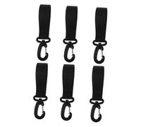 RORPOIR 6 Ganci Girevoli Per Passeggini in Plastica, Accessori Per Mamme, Leggeri e Portatili Per Appendere Borse Da Pannolini e Organizer Al Passeggino, Set Da 6 Pezzi Per Uso Esterno e Quotidiano