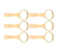 RORPOIR 6 Pezzi 6 Anelli per Appendere la Culla Neonati Maniglie per Box in Plastica Sicura Bordi Arrotondati Anelli di Trazione per Esercizi e Supporto alla Deambulazione per Piccoli