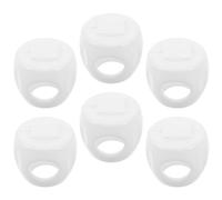 RORPOIR 6 Pezzi Pomello per porta di sicurezza per Coprimanopola con impugnatura a prova di pomello bianco per porta di sicurezza Coprimanopola a prova di PP White