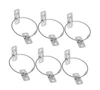 RORPOIR 6 Set Dispositivo di fissaggio anti-tilt ancoraggi di sicurezza per mobili cinghie da parete per mobili cinghie di mobili per la sicurezza del Acciaio inossidabile Argento