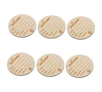 RORPOIR 6pezzi Cartoline Annuncio Legno Di Segni Mensili Per Foto Accessori Per Ritratti Di Nascita e Crescita Unisex Per Regali e Album Fotografici