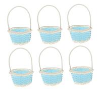 RORPOIR 6pezzi Ceste Intrecciate Decorative Con Per Matrimonio Shower e Compleanni Per Dolci e