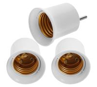 RORPOIR Adattatore per Portalampada 3 Pezzi E27 a E26 Forte Conduttività e Materiale Abs per Lampade LED e Lampade a Risparmio Energetico, per Applique da Parete