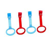 RORPOIR Anelli per Lettino per Ragazzo Ragazza 4 Pezzi, Accessorio Supporto per Culla, Anelli da Tirare per Ragazzo Ragazza Piccoli, Aiutano a Imparare a Stare in Piedi, Leggeri e Facili