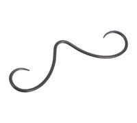 RORPOIR Anello per Setto Nasale Mustache in Metallo Nero Piercing Naso Facile da Indossare e Resistente Accessorio Body Piercing per Stile Unico ed Elegante