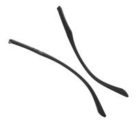 RORPOIR Aste per Occhiali Ricambio in Tr90 Nero, 1 Paio Installazione Facile e Design Aerodinamico per Ridurre la Pressione Sulle Orecchie, per Kit Riparazione Occhiali