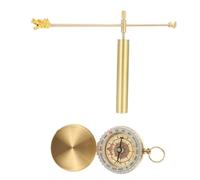 RORPOIR Bacchette Strumento Pratico e Portatile con Testa di Drago Radiestesia in Rame e Bussola per Divinazione Feng Shui e Ricerca Acqua