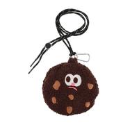 RORPOIR Bag di Halter creativa borse di archiviazione auricolare portamonete a tracolla Simpatico borsa per la moneta sacca di moneta al collo divertente Bag per le carte Peluche Marrone