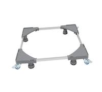 RORPOIR Base Per Lavatrice Supporto in Acciaio Inox 4 Gambe Di Sollevamento Ruota Con Bloccaggio Singolo Per Lavatrici