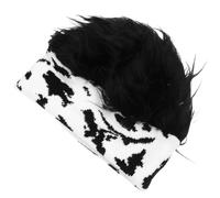RORPOIR Berretto Donna e Uomo in Lana Acrilica Nero Pon Pon Caldo e Skin Friendly per Feste di Natale e Party alla Moda