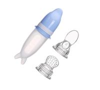 RORPOIR Biberon Spremere Distributore Di Pappe Cucchiaio Dosatore Per Bambini Ciuccio Alla Frutta Mangiatoia Per Alimenti Per Bambini Cucchiaio Dosatore Di Cibo Gel Di Silice Blue