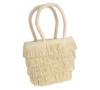 RORPOIR Borsa Donna per L'estate in Paglia Intrecciata Beige, Leggera e Pratica per Vacanze, Design Rustico e Vintage Francese per Picnic e Spiaggia