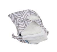 RORPOIR Borsa Per Pannolini Per Bambini Wet & Dry Bag Rainbow Grey Con Doppia Cerniera Per Una Facile Conservazione