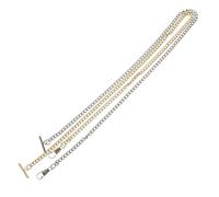 RORPOIR Catena ad Ferro Orologio in 2 da Argento Pezzi per Retrò Resistente Alta Durata Accessor io Robusto Tasch per Uomo