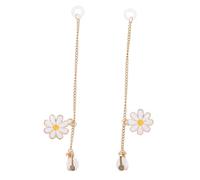 RORPOIR Catena Antipersa per Auricolari Wireless con Clip Forma di Margherita Leggera e Sicura per Donna Accessorio Antismarrimento Auricolari Facile da Usare e Trasportare