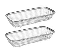 RORPOIR Cestello Porta Posate Per Lavastoviglie in Acciaio 2 Pezzi, Piccolo Cestello a Rete Antiruggine, Portaoggetti Resistente Alle Alte Temperature Per Utensili Da Forno