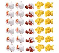 RORPOIR Ciondoli Popcorn Creativi 100 Accessori da Te per Decorazioni Miniature per Gioielli e Custodie per Telefono Accessori Artigianali per e Casa