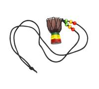 RORPOIR Collana Mini Djembe in Legno per Ciondolo Mano Accessorio Versatile per Amanti della in Nylon Morbida per e Speciali