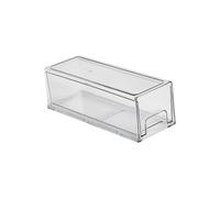 RORPOIR Contenitore Per Frigorifero Trasparente in Pet Ecologico Cassetto Estraibile e Maniglia Laterale, Organizer Per Frutta e Verdura Per Conservazione Ottimale e Ottimizzazione Spazio