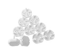 RORPOIR Coperchi per Prese Elettriche Sicurezza Ragazzo Ragazza 5 Pezzi Bianco in Abs Prevengono Scosse Elettriche Adatti a Standard Europei Proteggi Prese da Muro