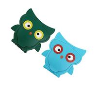 RORPOIR Coperchio Per Salviette Umidificate in Pp Sicuro 2 Pezzi, Protezione Riutilizzabile a Forma Di Gufo Per Ragazzo Ragazza e Ragazzo Ragazza, Leggero e Portatile Per Casa, Ufficio e Viaggi