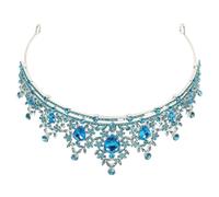 RORPOIR Corona Barocca Vintage da Donna Pietre Raffinate in Metallo per Eventi Formali e Feste, Accessorio Chioma Raffinato per Sposa e Cerimonie