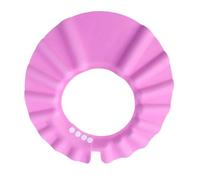 RORPOIR Cuffia da Doccia Regolabile, in Eva Elastico Rosa Bottoni a Scatto, Protegge Occhi da Acqua e Shampoo Durante Bagno