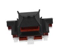 RORPOIR Decorazioni del Padiglione Mini Statua della Pagoda Statua del Giardino delle Fate Pagoda del Giardino delle Fate Arredamento da Giardino Zen Asiatico Plastica Brown