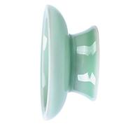 RORPOIR Disco di Carbonio ceramico Accessori ceramici Accessori cerimoniali Cocktail Portatili Vaso da Fiori a Parete Decorazione Domestica Ciotola Porta bruciatore Ceramica Green