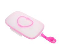 RORPOIR Dispenser per Salviette Ricaricabile Portatile Leggero e Compatto Contenitore per Salviette per Ragazza Viaggio Design Forma di Cuore Realizzato in Materiale di Adatto per Uso