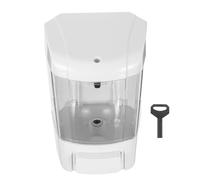 RORPOIR Dispenser Sapone da Parete Manuale Trasparente per Cucina e Bagno Contenitore Liquido Ricaricabile per Shampoo e Sapone Montaggio Muro per Hotel e Ristoranti Plastica Resistente