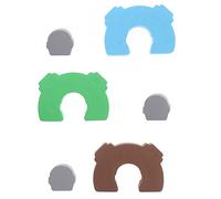 RORPOIR Fermaporta Per Bambini 3 Pezzi Fermaporta Addensato Sicurezza Per Bambini Protezione Anti-pizzicamento Fornitura Decorativa Per Porte