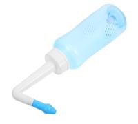 RORPOIR Flacone per Lavaggio Nasale 300ml Valvola Manuale, Pulitore Seni Paranasali Portatile per Adulti e Bambini, Risciacquo a Pressione Regolabile per Congestione e Cura Quotidiana