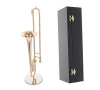 RORPOIR in Miniatura Di Trombone Per La Decorazione Dello Strumento Piccolo Di Trombone Artigianale in Rame Ornamento Da Tavolo Per Strumento